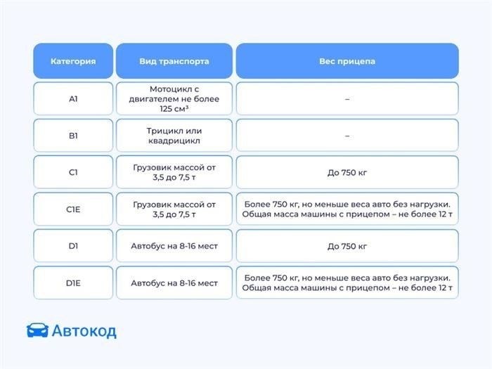 Основные сведения об опыте работы в водительской документации