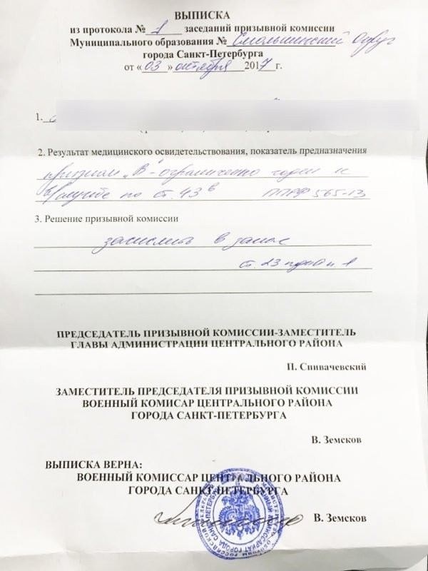 Зачем нужно получить копию решения призывной комиссии и как это поможет?
