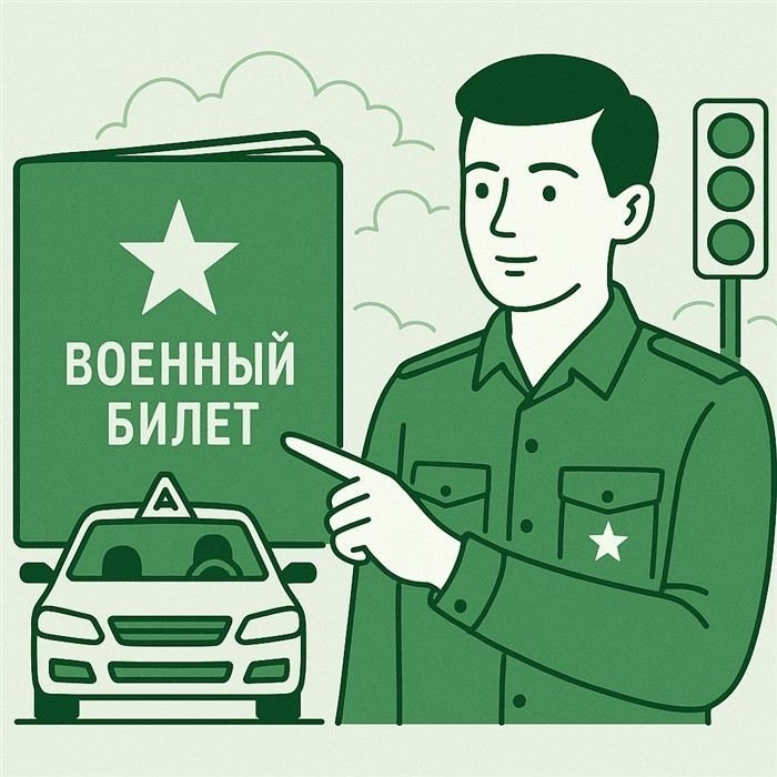 Когда наличие военного билета важно при получении водительских прав?
