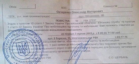 Как Украина относится к лицам, не явившимся на военную службу?