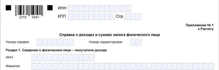 Расшифровка справки 2-НДФЛ