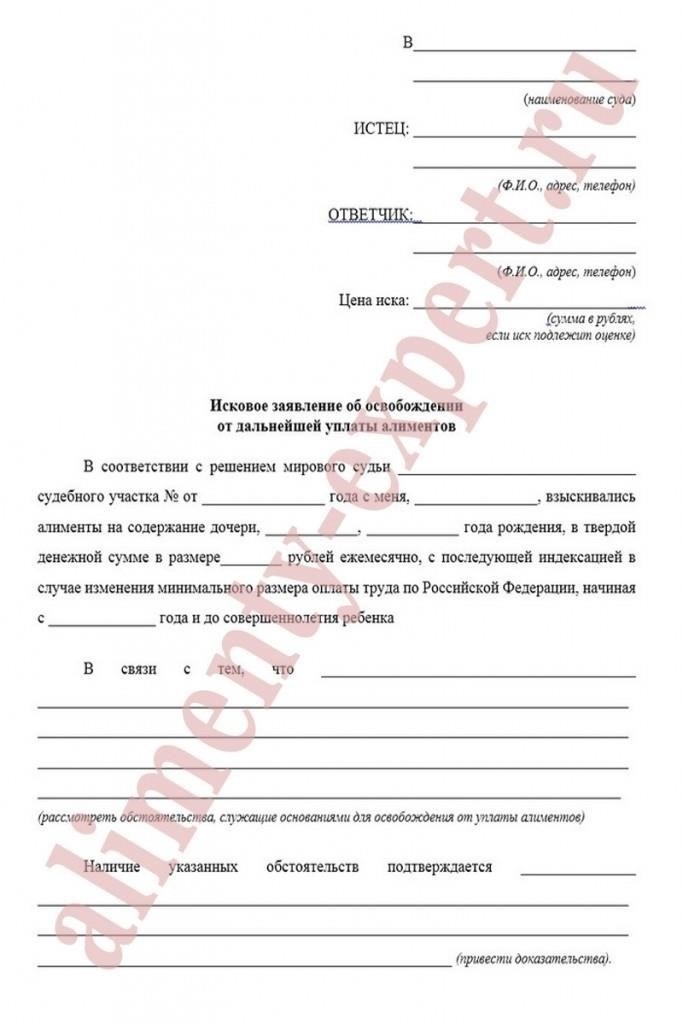 Куда подавать заявление об отказе от выплат алиментов на ребенка