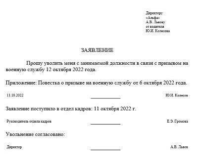 Правовые основы увольнения в связи с военной службой