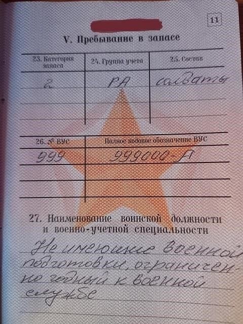 Значение 999000a в военном учете